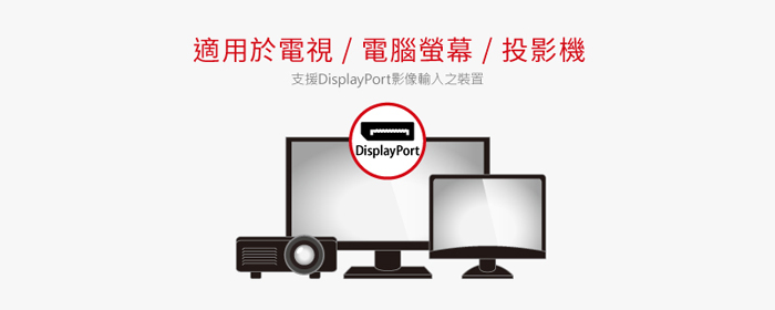 DisplayPort螢幕擴展分接器, 1進2出DisplayPort分配器, DisplayPort to Dual DisplayPort Graphics Splitter, DisplayPort