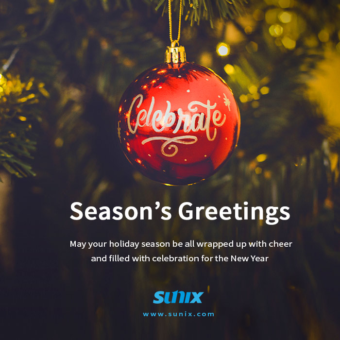【SUNIX】Happy Holidays & Season Greeting