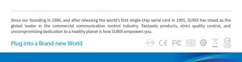 RS-232/422/485 M.2 Card SUNIX