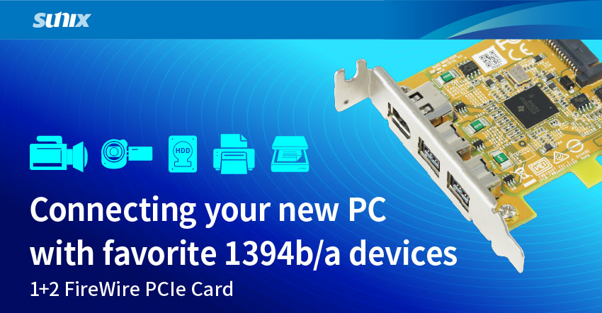 Connecting Your New PC with Favorite 1394b/a Devices by FWB3400T.